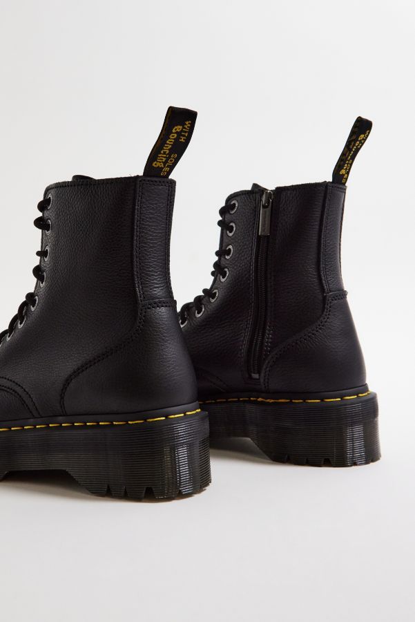 Vista de diapositivas: 5: Dr. Martens Black Jadon III Pisa Leather Platform Boots