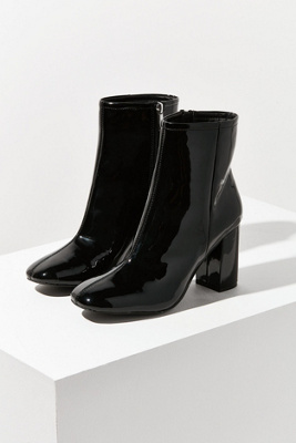 black patent ankle boots uk