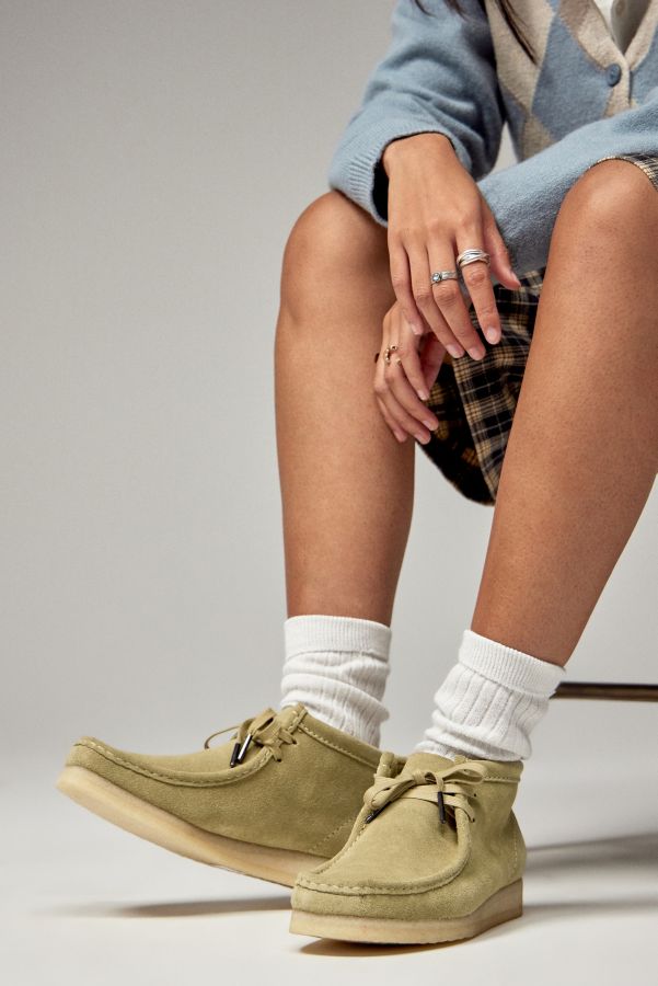 Slide View: 1: Clarks Originals Wallabee Ahorn Stiefel