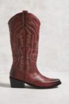 Thumbnail View 3: UO - Santiags Dallas en cuir rouges