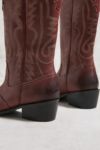 Thumbnail View 4: UO - Santiags Dallas en cuir rouges