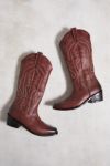 Thumbnail View 5: UO - Santiags Dallas en cuir rouges