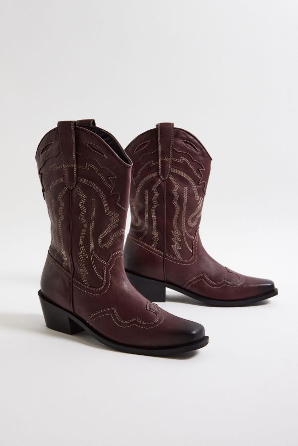 Slide View: 3: UO Rote Texas Bestickte Western Stiefel