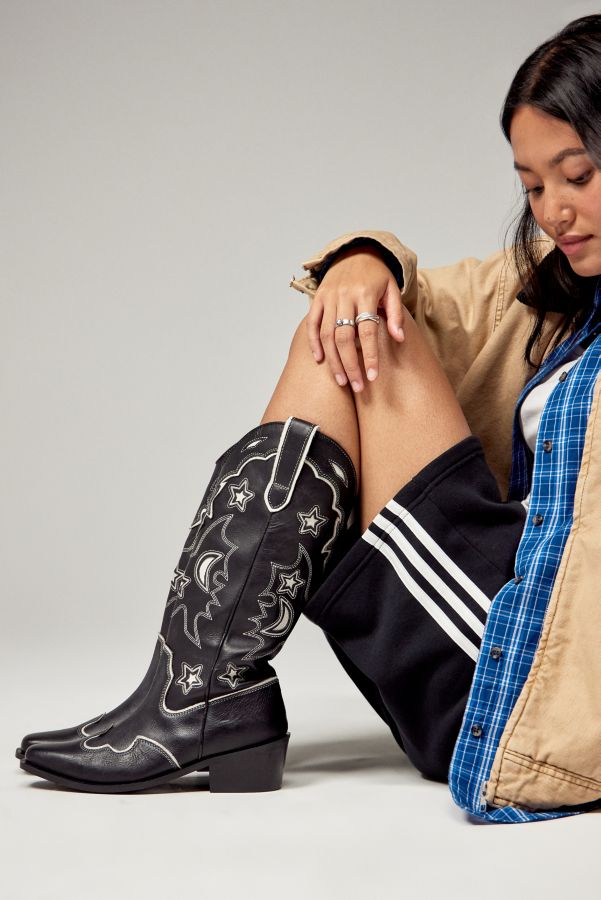 Slide View: 1: Bottes western UO Star jusqu'aux genoux