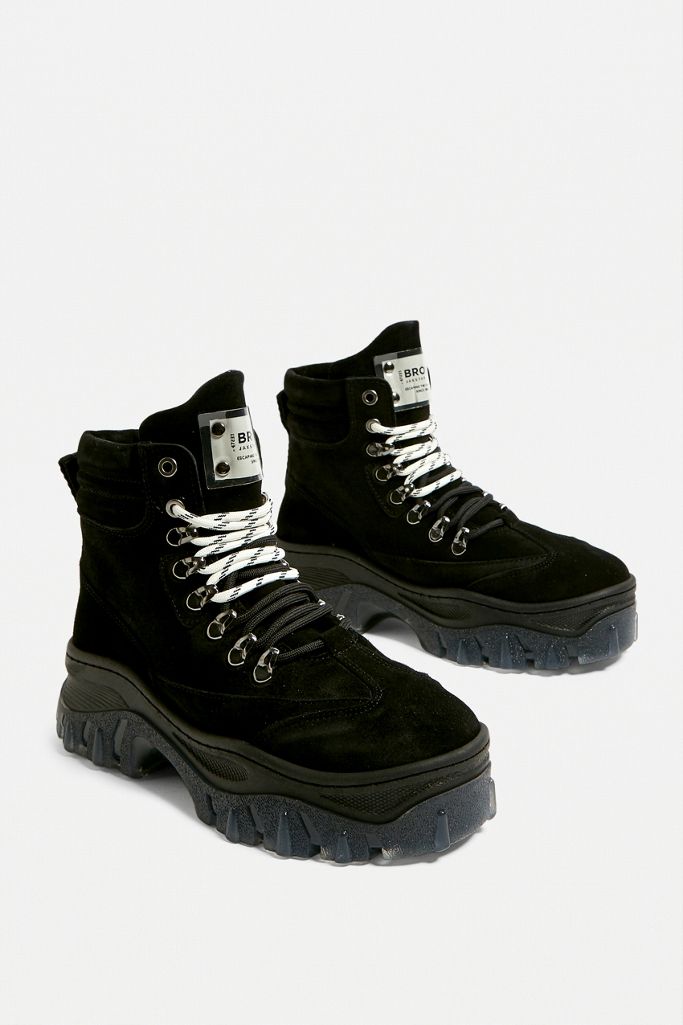 Bronx Jaxstar Chunky Black Boots | Urban Outfitters UK