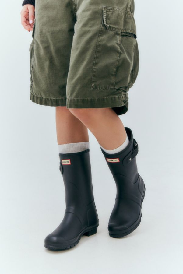 Slide View: 1: Hunter - Bottes en caoutchouc courtes originales - Noir