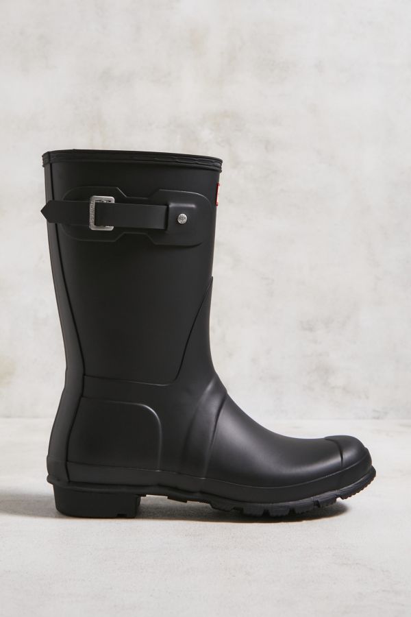 Slide View: 3: Hunter - Bottes en caoutchouc courtes originales - Noir