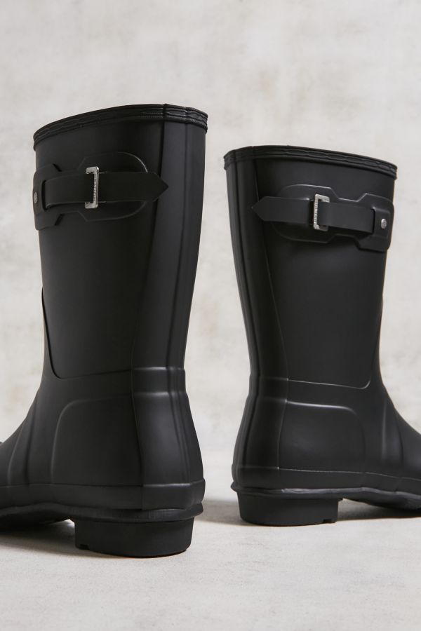 Slide View: 4: Hunter - Bottes en caoutchouc courtes originales - Noir