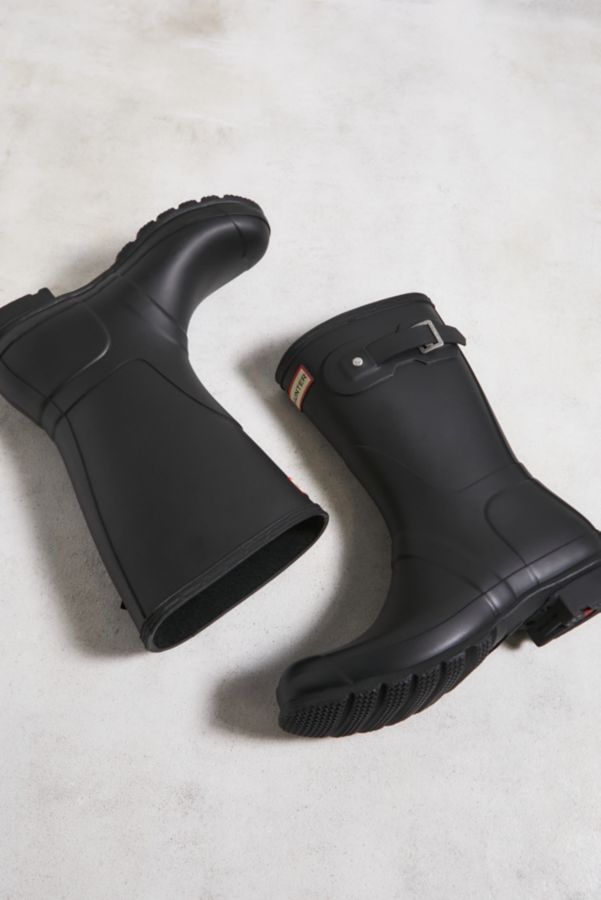 Slide View: 5: Hunter - Bottes en caoutchouc courtes originales - Noir