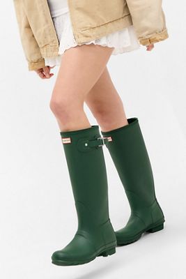 Hunter Grüne Klassische Hohe Wellington Stiefel