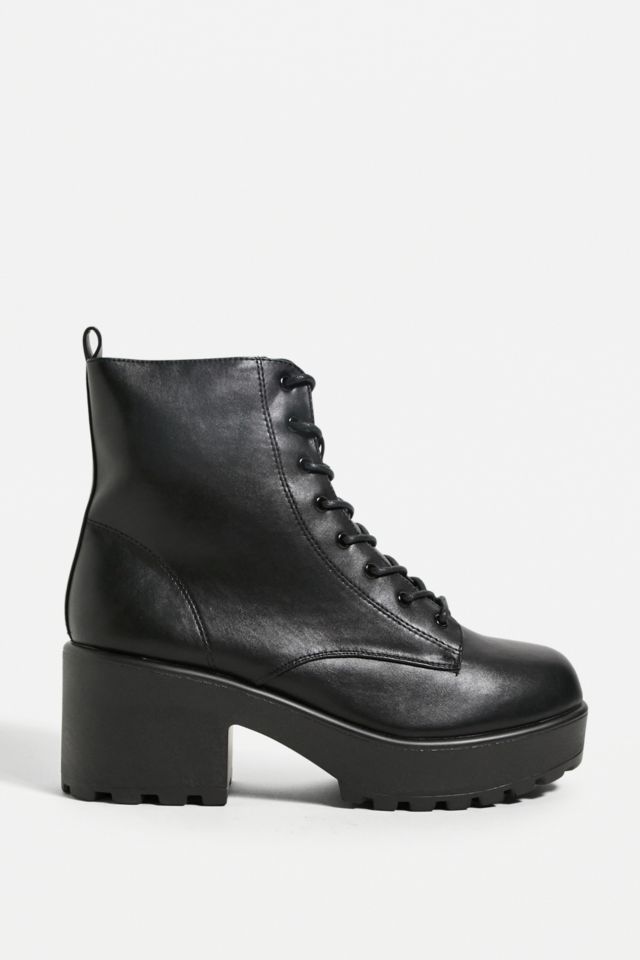 Koi Gin Black Lace-Up Platform Boots | Urban Outfitters UK