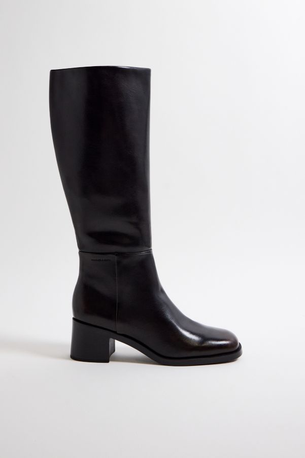 Slide View: 2: Bottes hautes au genou marron Charles & Keith