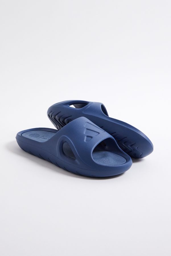 Vista diapositiva: 2: adidas Adicane Blue Sliders