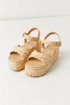 UO Rosalie Raffia Platform Sandals #1