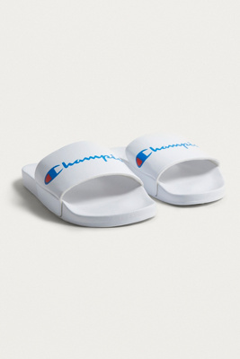 Champion White Pool Sliders | Urban 