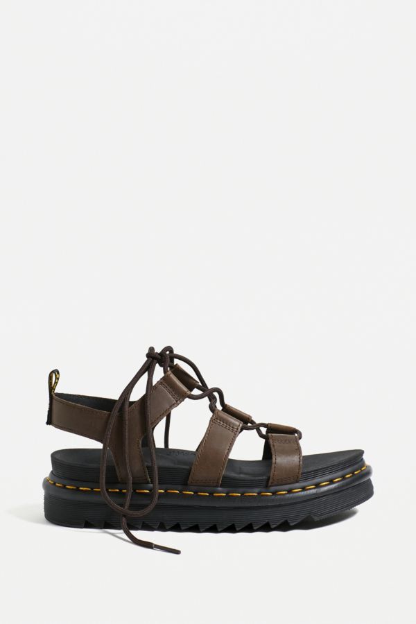 Vista diapositiva: 4: Dr. Martens Sandali stringati Nartilla in pelle oliata