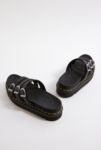 Vista en miniatura 4: Dr. Martens Black Hydro Leather Blaire Slide Sandals