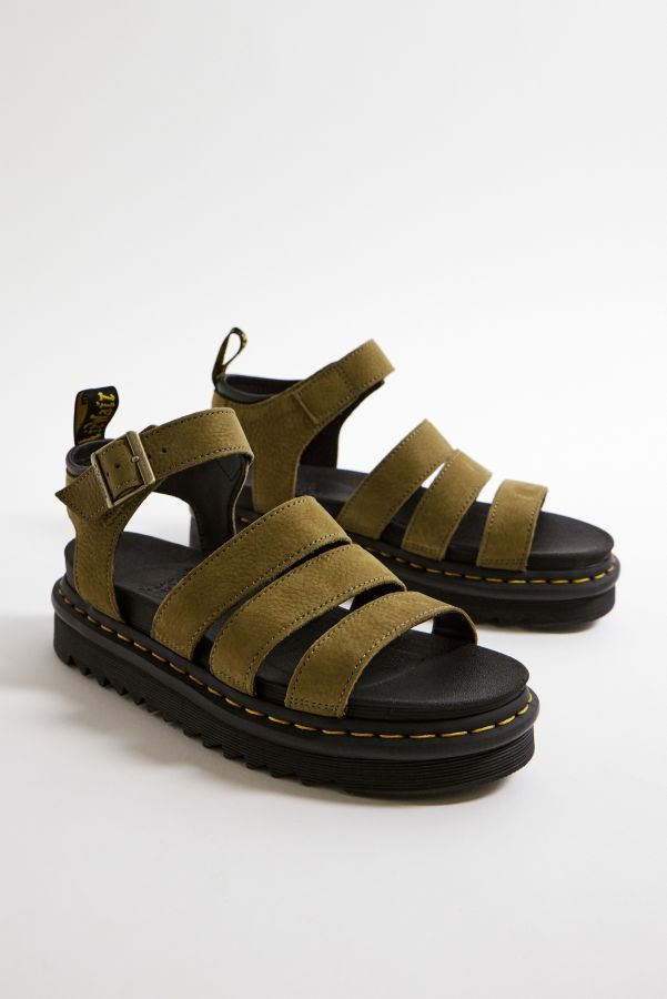 Vista diapositiva: 2: Dr. Martens Blaire Olive Leather Sandals