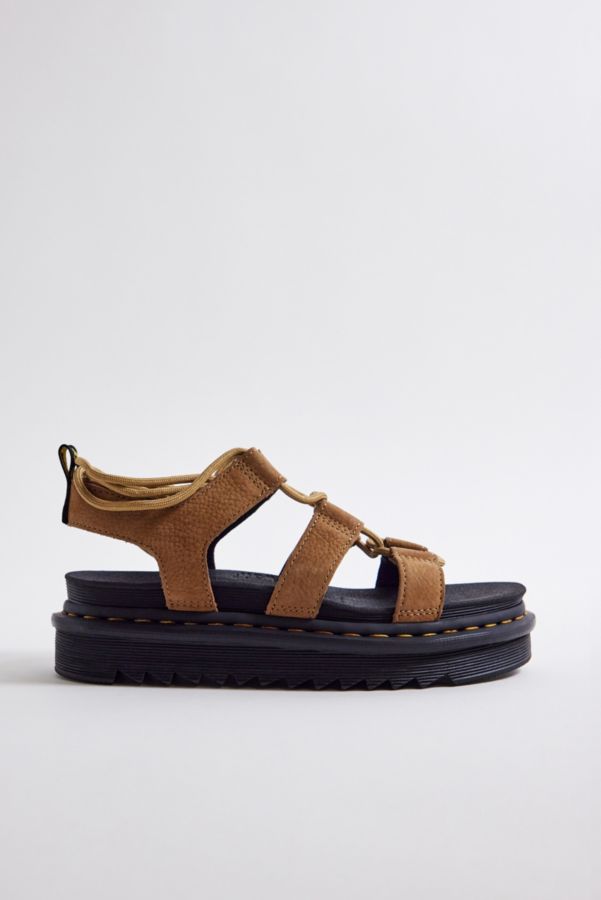 Vista de diapositivas: 2: Dr. Martens Tan Leather Nartilla Lace-Up Sandals