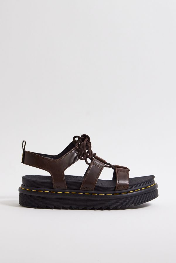 Vista diapositiva: 2: Dr. Martens Sandali con Lacci in Pelle Oleata Color Tan Nartilla