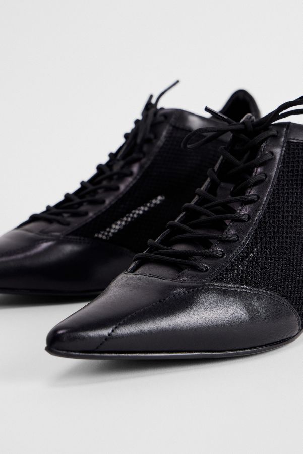 Slide View: 4: Vagabond Black Lykke Mesh Ankle Shoes