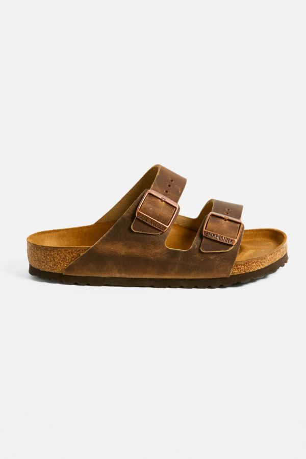 Birkenstock Arizona Brown Leather Sandals | Urban Outfitters UK