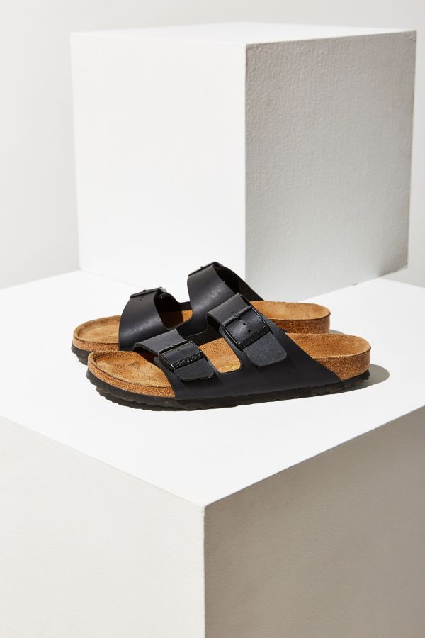 Birkenstock Arizona Black Leather Sandals | Urban Outfitters UK