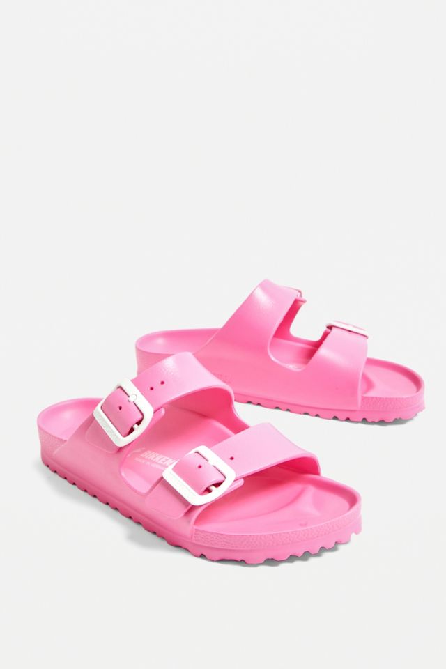 Birkenstock Arizona Neon Pink EVA Sandals | Urban Outfitters UK