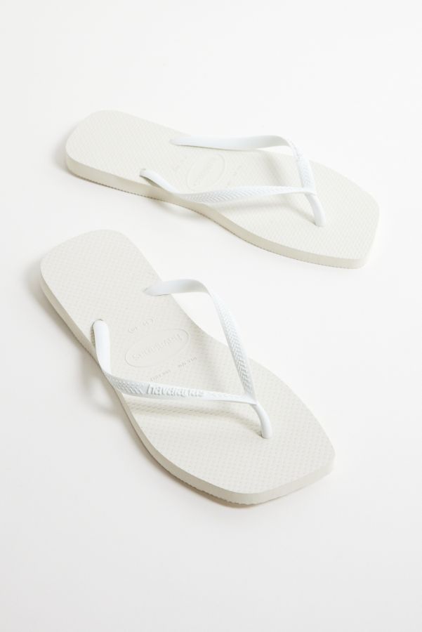 Vista diapositiva: 2: Havaianas Infradito Bianco Sottile Quadrato