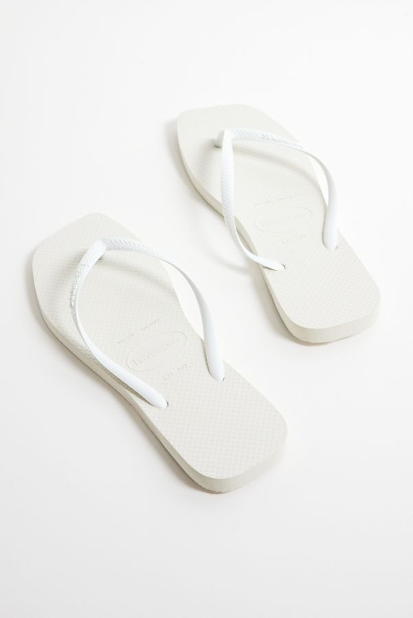 Vista diapositiva: 4: Havaianas Infradito Bianco Sottile Quadrato