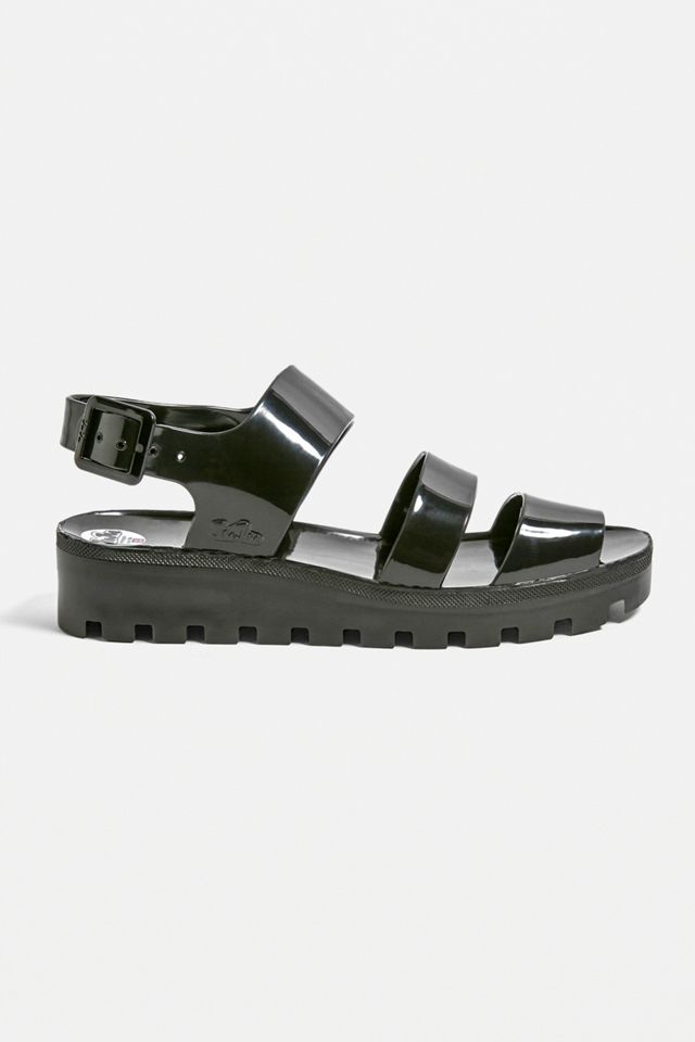 JuJu Poppy Black Jelly Sandals Urban Outfitters UK