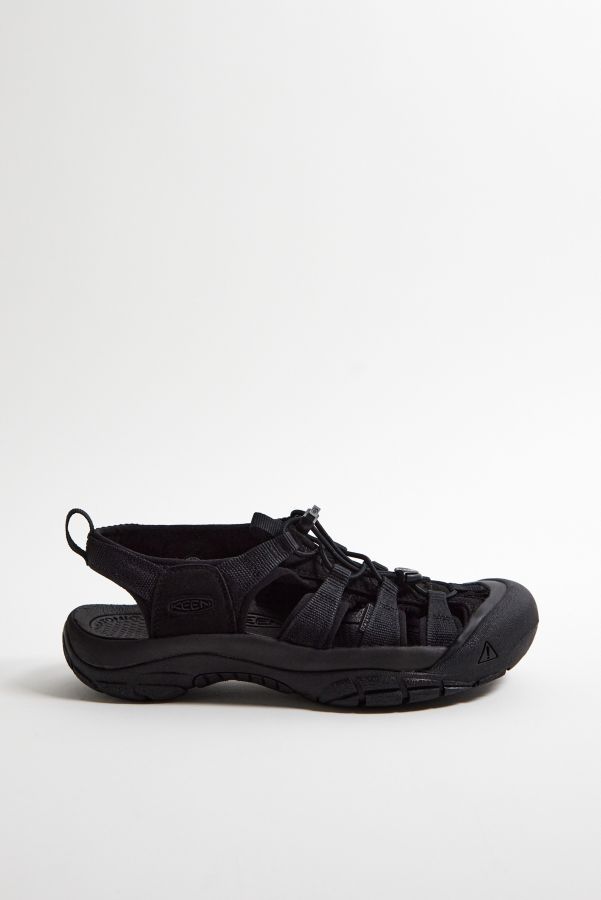 Slide View: 3: KEEN Newport H2 Black Sandals