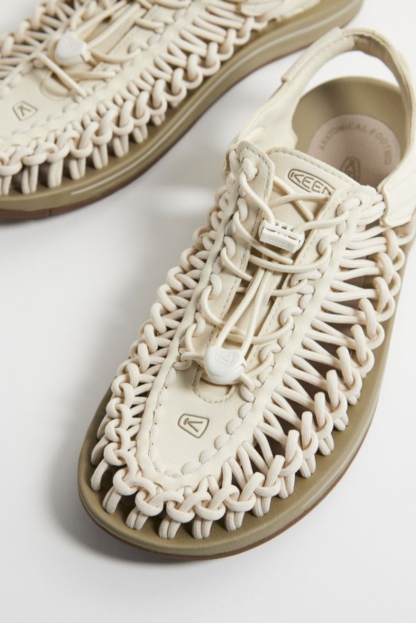 Slide View: 4: KEEN Uneek Off-White Sandals