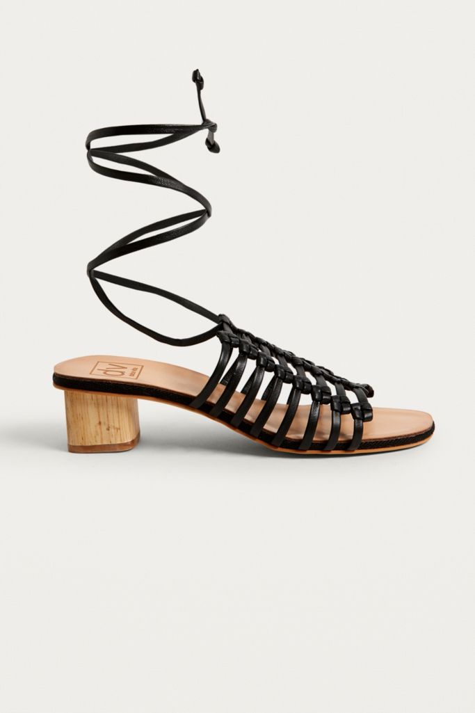 Dolce Vita Black Knotted Strappy Sandals | Urban Outfitters UK