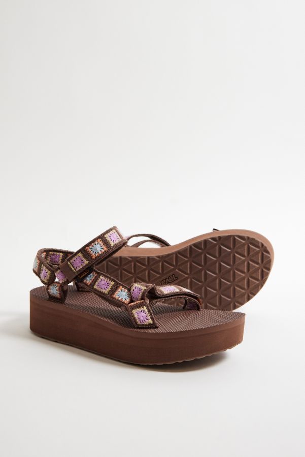 Slide View: 2: Teva Crochet Flatform Universal Sandals