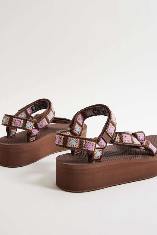 Slide View: 4: Teva Crochet Flatform Universal Sandals