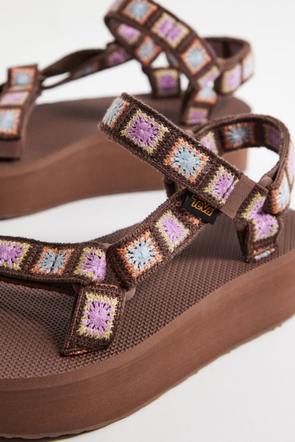 Slide View: 5: Teva Crochet Flatform Universal Sandals