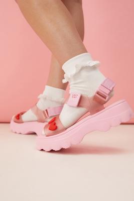 Lazy Oaf X Melissa Pink Kick Off Sandal | Urban Outfitters UK