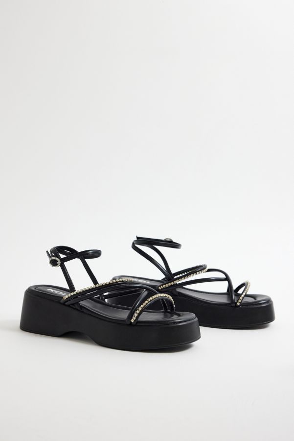 Vista diapositiva: 2: Sandali con Zeppa Neri con Diamanti Koi Footwear Monarch