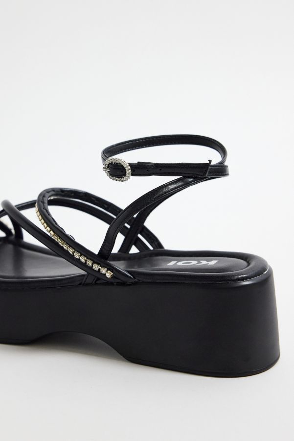 Vista diapositiva: 5: Sandali con Zeppa Neri con Diamanti Koi Footwear Monarch