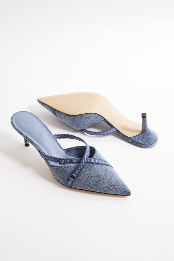 Slide View: 6: Charles & Keith Denim Pantoletten