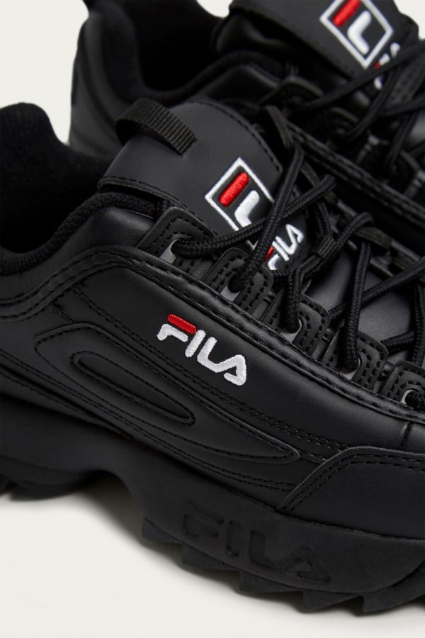 fila trainers womens black