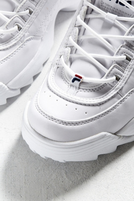 fila disruptor womens core white trainers