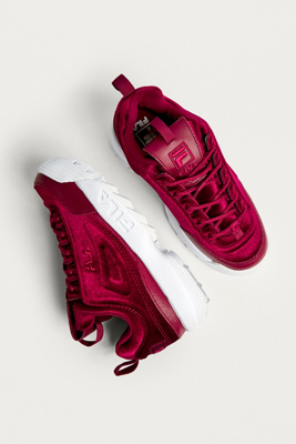 fila disruptor burgundy