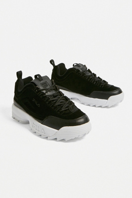 fila disruptor velvet black