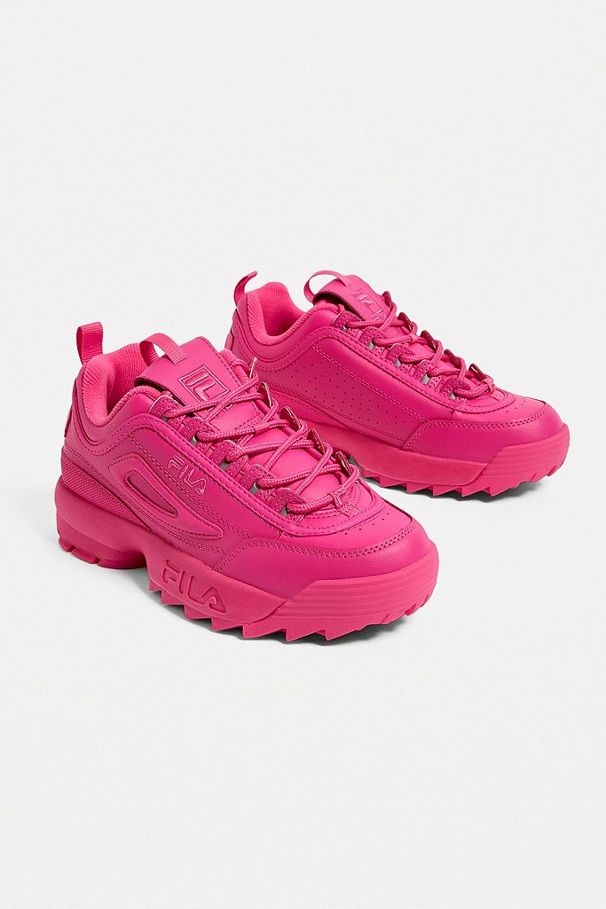 FILA Disruptor Premium Pink Trainers | Urban Outfitters UK