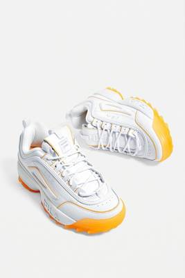 fila disruptor 2 orange and white