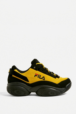 yellow fila trainers