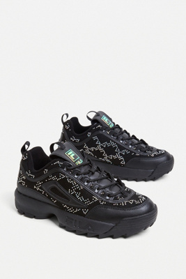 fila trainers disruptor black