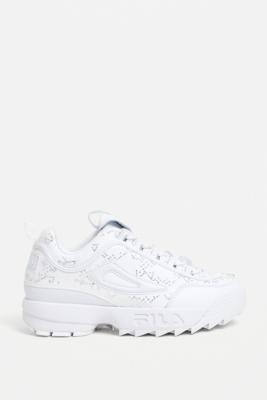 fila white disruptor 3 zip trainers